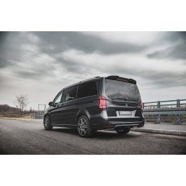 Накладка сплиттер на спойлер багажника на Mercedes V W447 AMG-Line рестайл